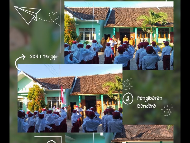 SD Negeri 1 Tenggir Gelar Upacara Hari Pertama Sekolah dan Serah Terima Siswa Baru