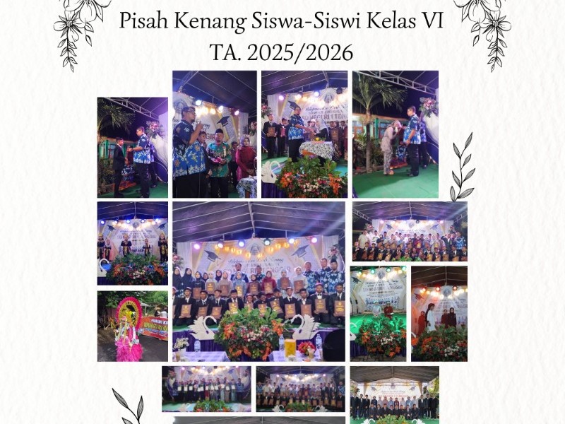 Pelepasan dan Pisah Kenang Siswa Kelas VI SD Negeri 1 Tenggir Tahun Ajaran 2025/2026 Berlangsung Meriah
